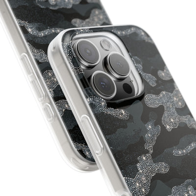 Glitter Shadow Camo · Lite Phone Case for iPhone ·  Black