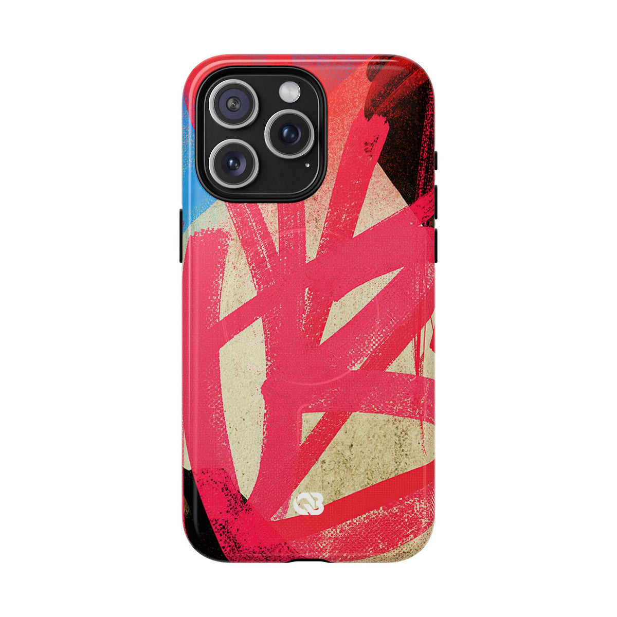 Neon Spray Tag · Tough 2.0 Magnetic Phone Case for iPhone · Pink