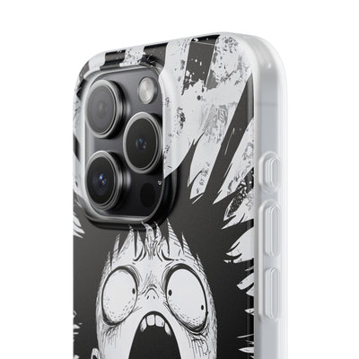 Chaotic Monochrome Scream · Soft Handyhülle für iPhone