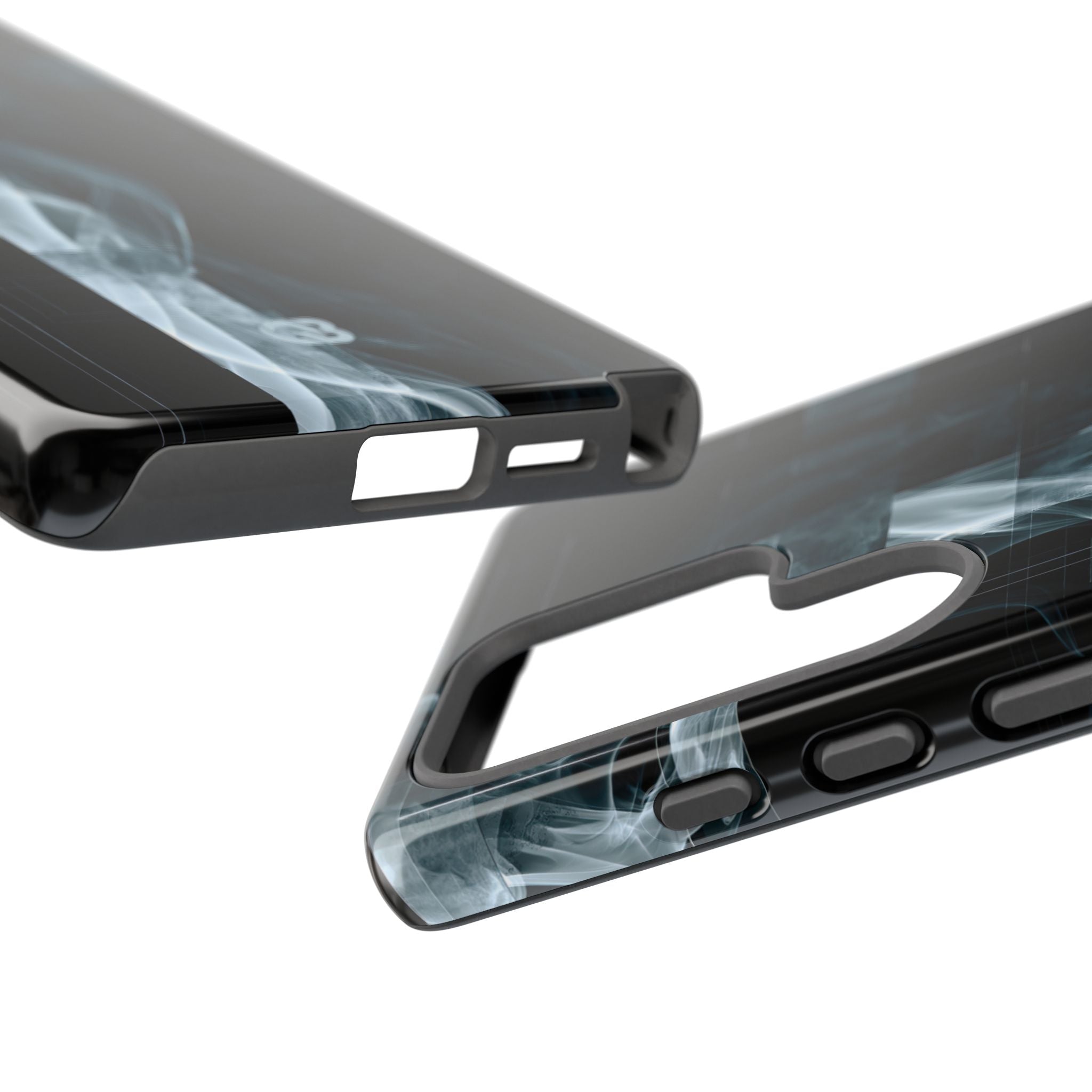 Black Tough Phone Case for Samsung - Arctic Vapor Grid