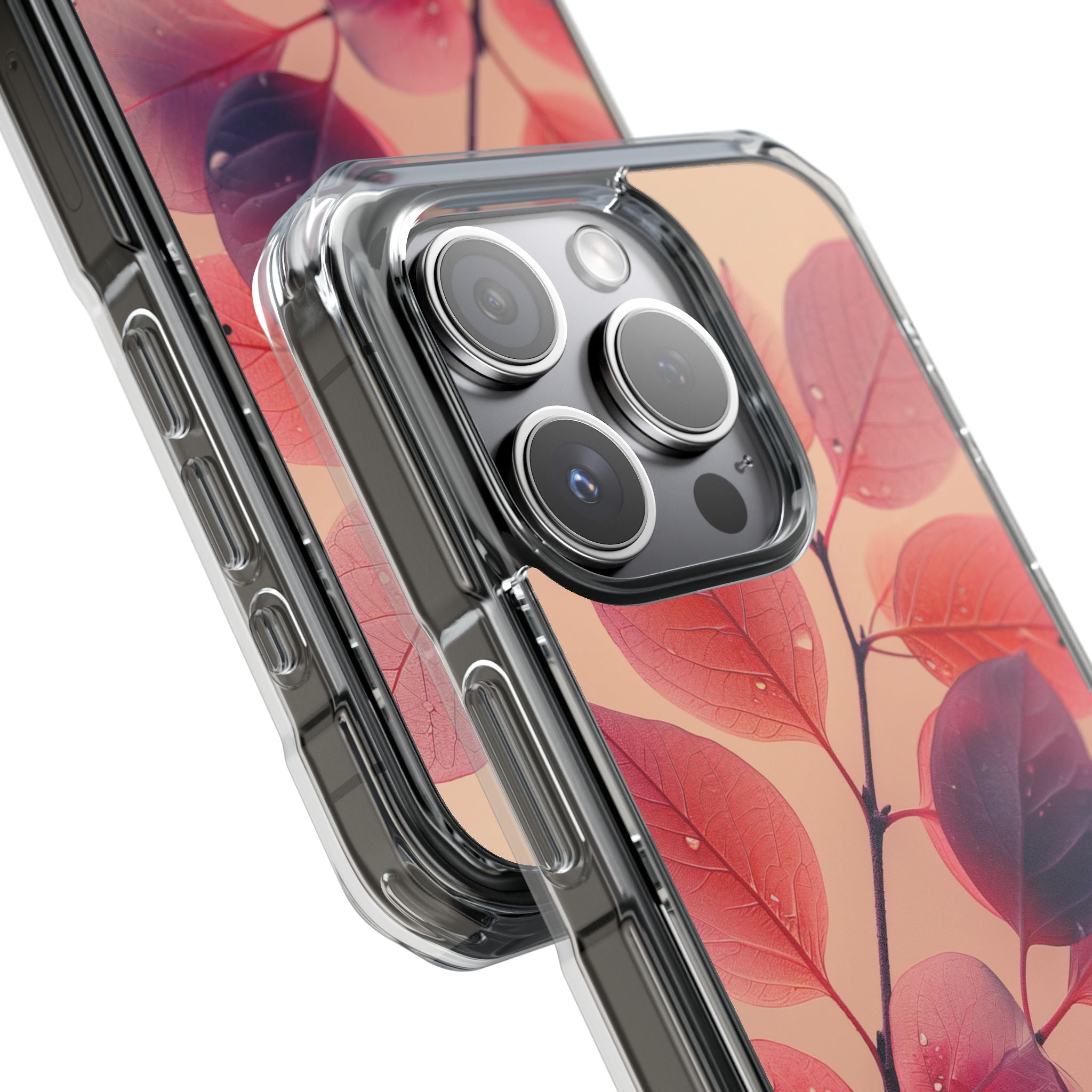 Dewy Magenta Foliage · Impact Custodia per iPhone · Magsafe