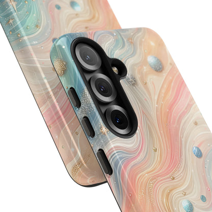 Iridescent Swirls Samsung S25 Case - Tough