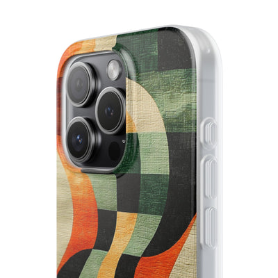 Burnt Orange Curve · Soft Phone Case for iPhone