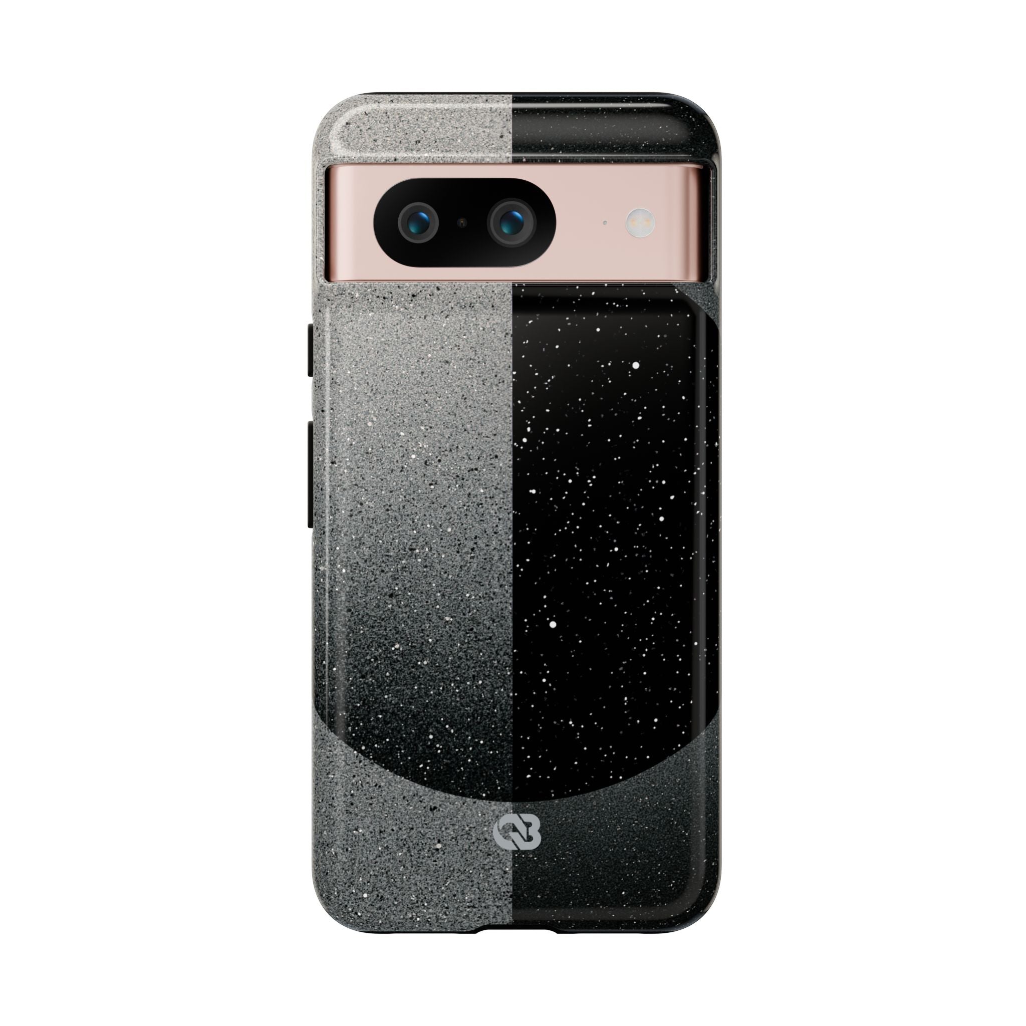 Black Tough Phone Case for Google Pixel - Lunar Static Orbit