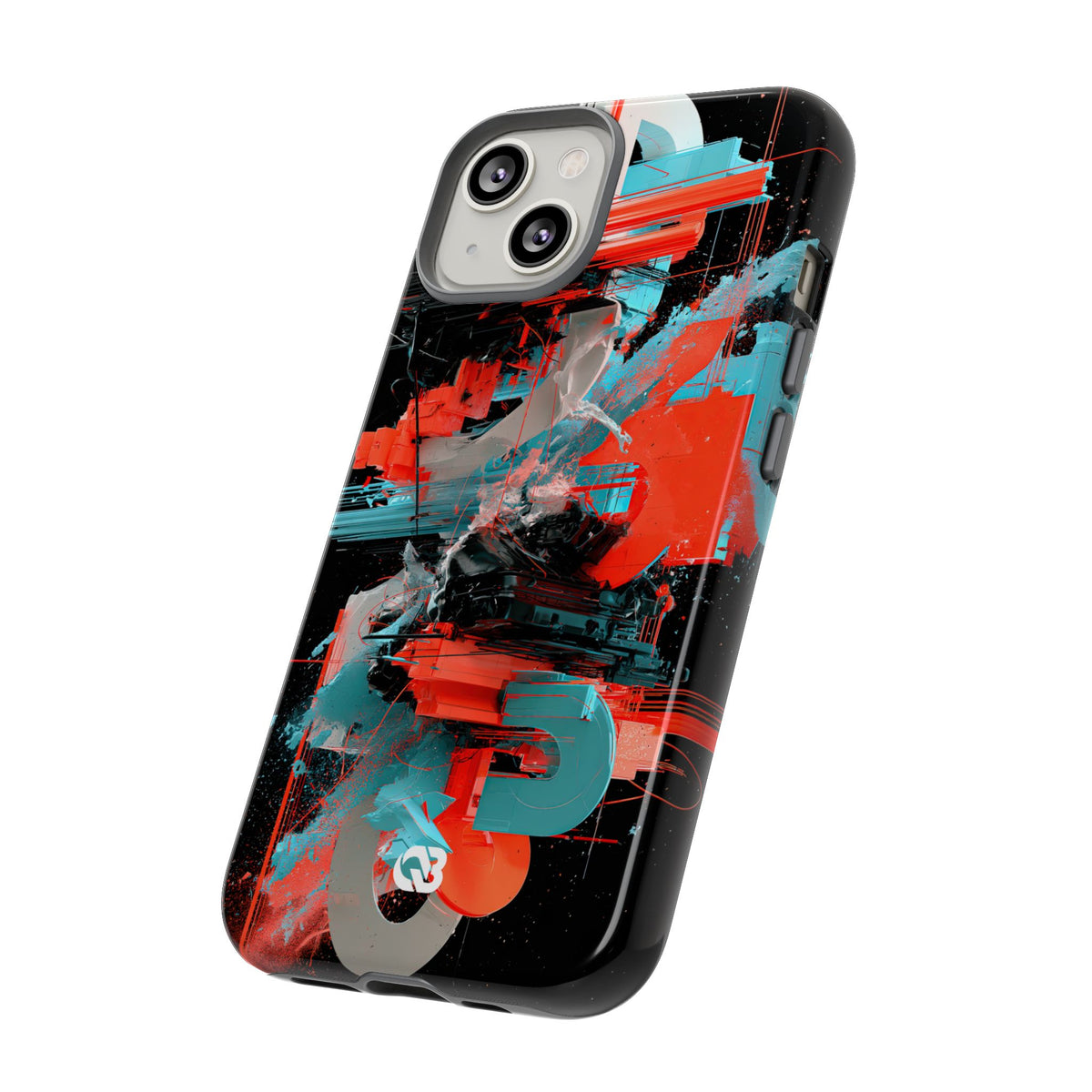 Fragmented Cyber Core · Tough Phone Case for iPhone · Black