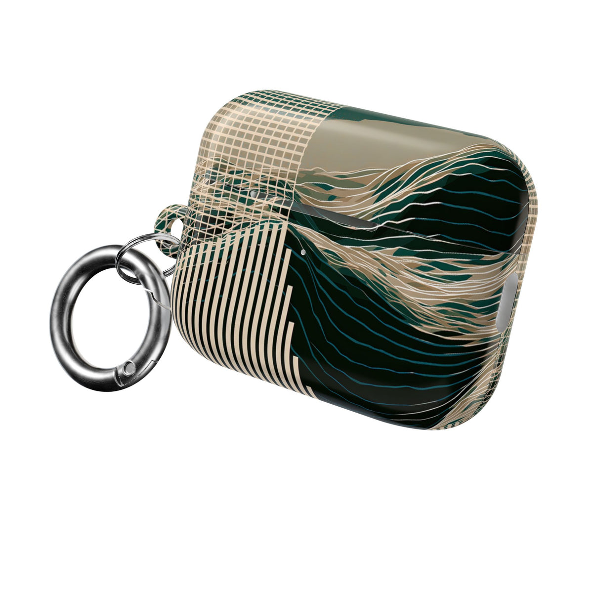 Orbital Terrain · Hard Case for AirPods & AirPods Pro · Green