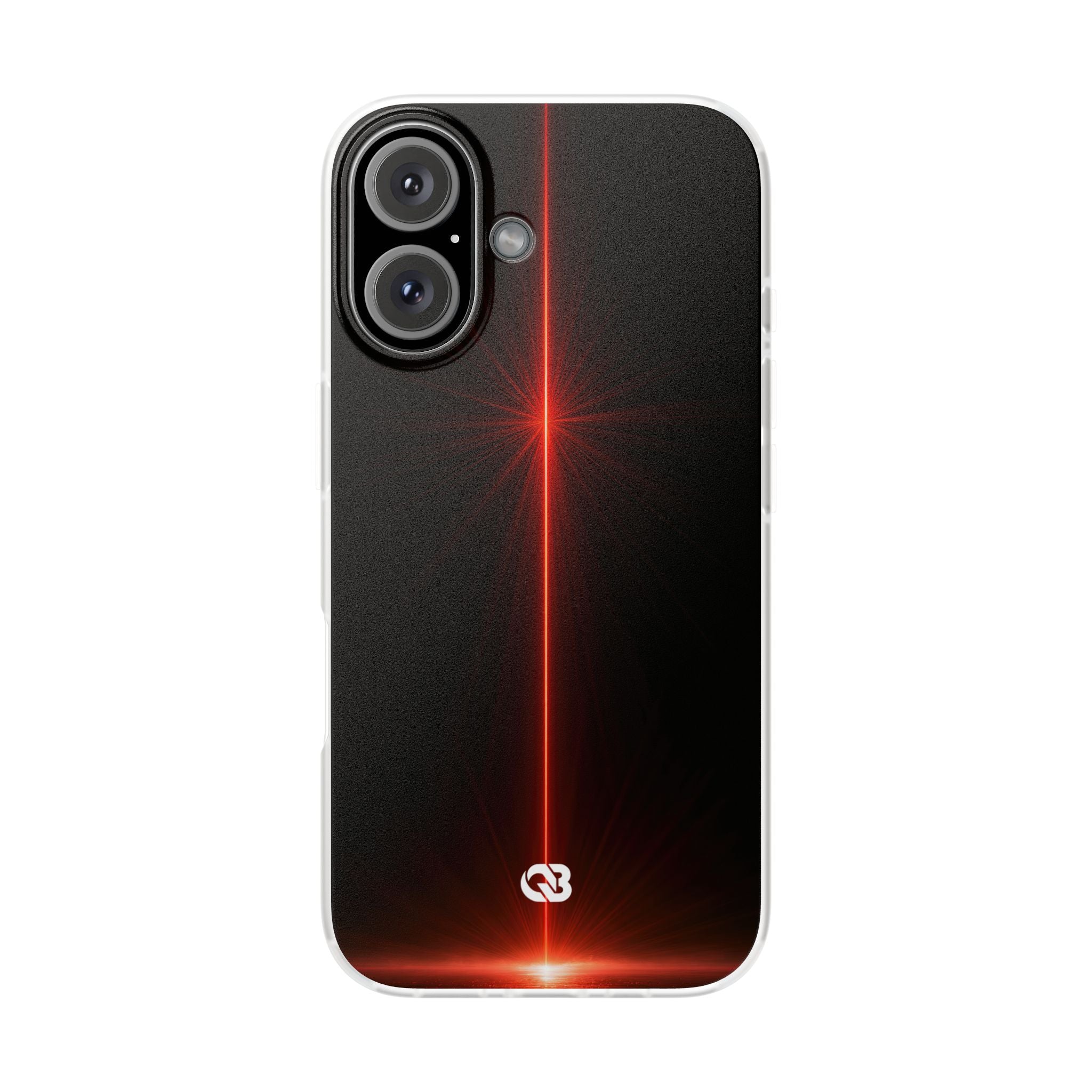 Red Lite Phone Case for iPhone - Crimson Flare Vector
