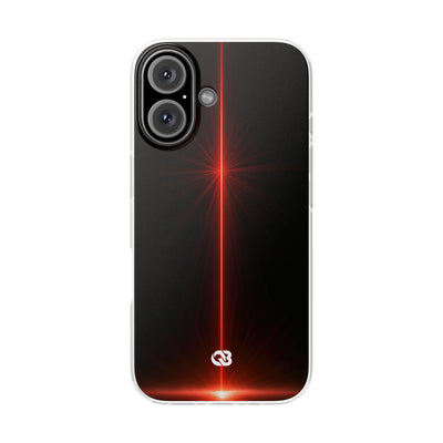 Red Lite Phone Case for iPhone - Crimson Flare Vector