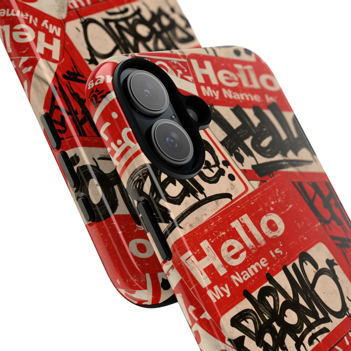 Slap Tag Collage · Tough Phone Case for iPhone · Red