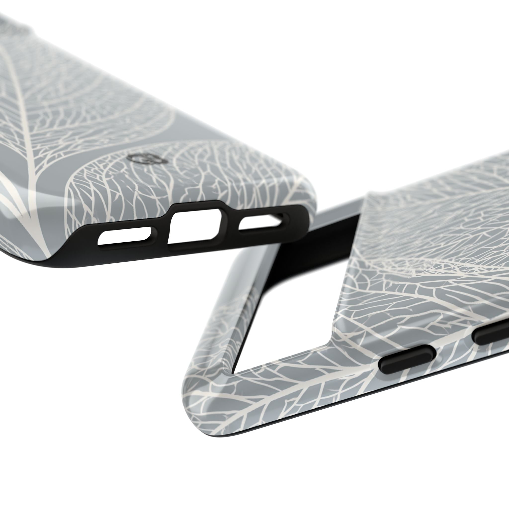 Grey Tough Phone Case for Google Pixel - Frosted Ash Veins