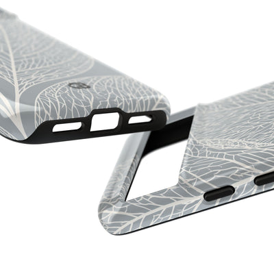 Grey Tough Phone Case for Google Pixel - Frosted Ash Veins