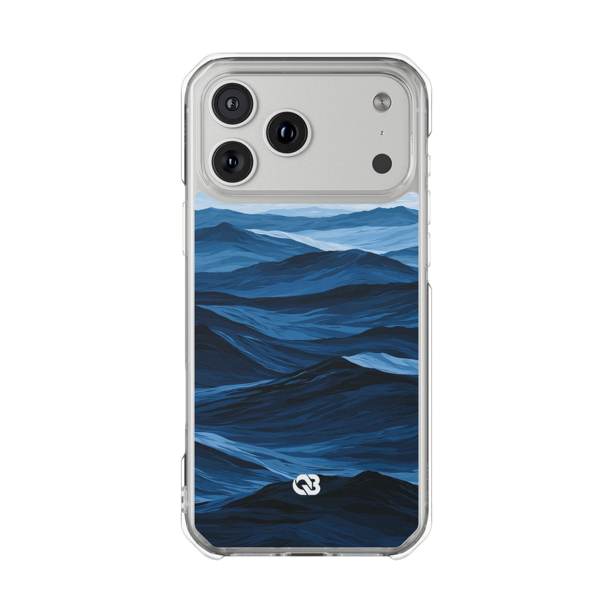 Cerulean Ridges · Clear Impact Magnetic Phone Case for iPhone · Blue