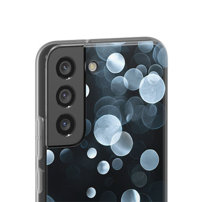Black Lite Phone Case for Samsung - Silver Orbit Glow