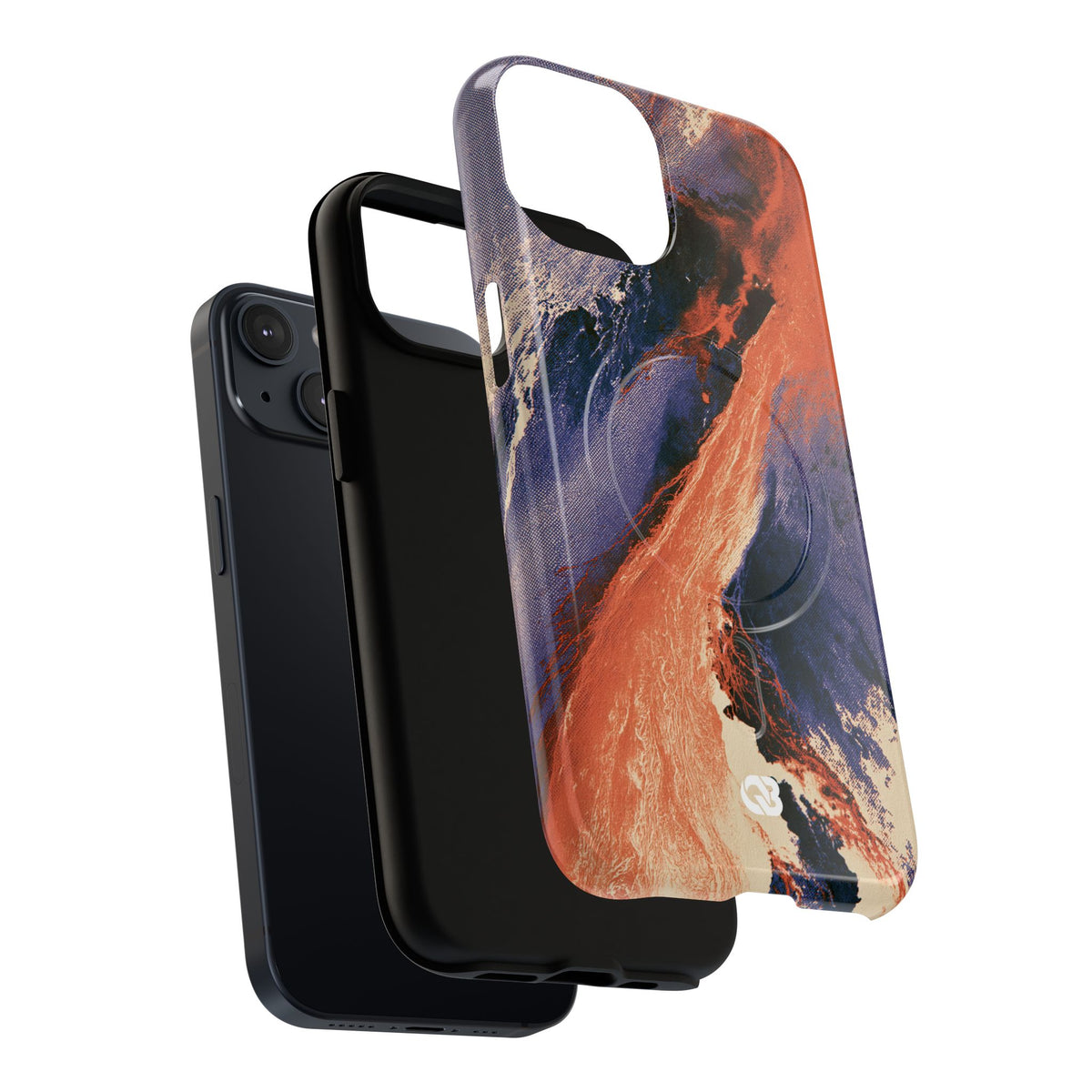Solar Aura Drift · Tough 2.0 Magnetic Phone Case for iPhone · Orange
