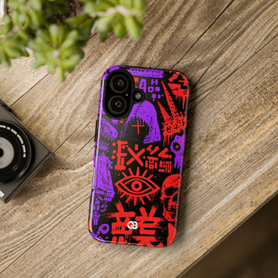 Underground Cyber Glyphs · Tough Phone Case for iPhone · Black