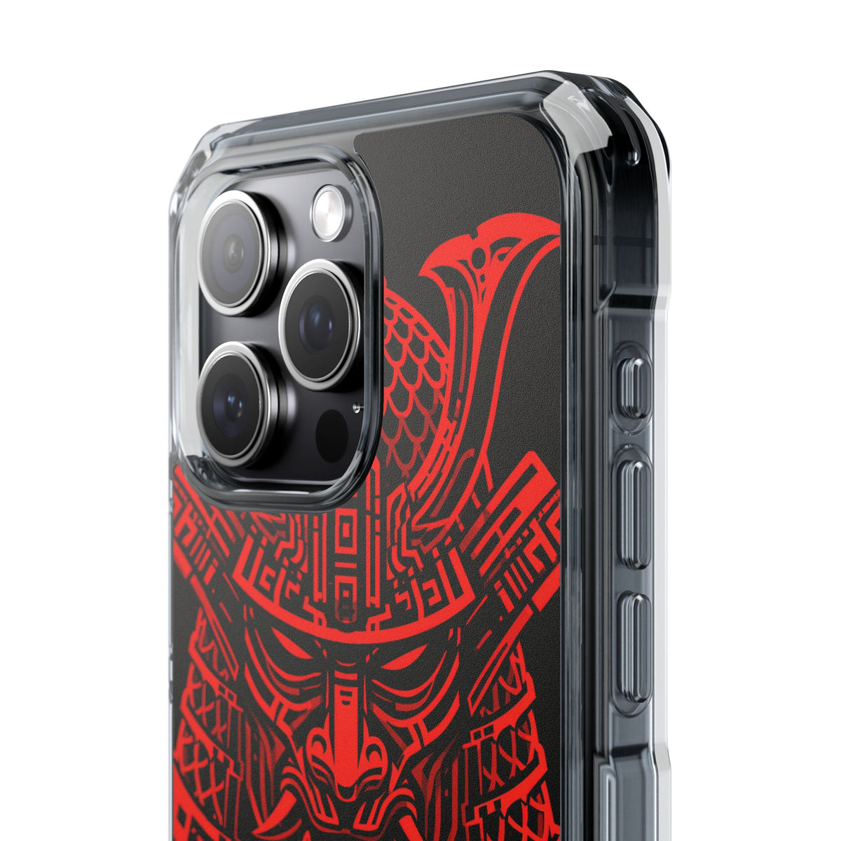 Crimson Kabuto · Clear Impact Magnetic Phone Case for iPhone · Red