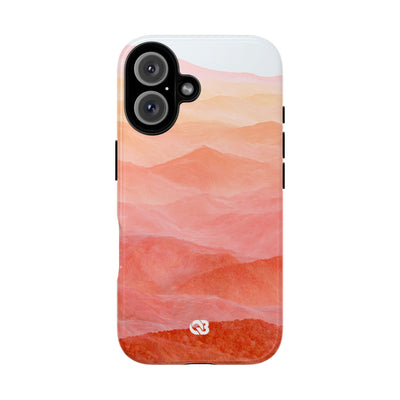 Alpenglow Ridge Vista · Tough Phone Case for iPhone · Orange