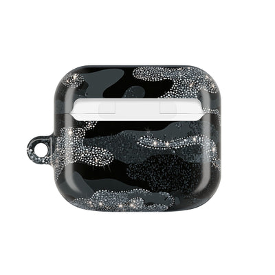 Glitter Shadow Camo · Hard Case for AirPods & AirPods Pro · Black