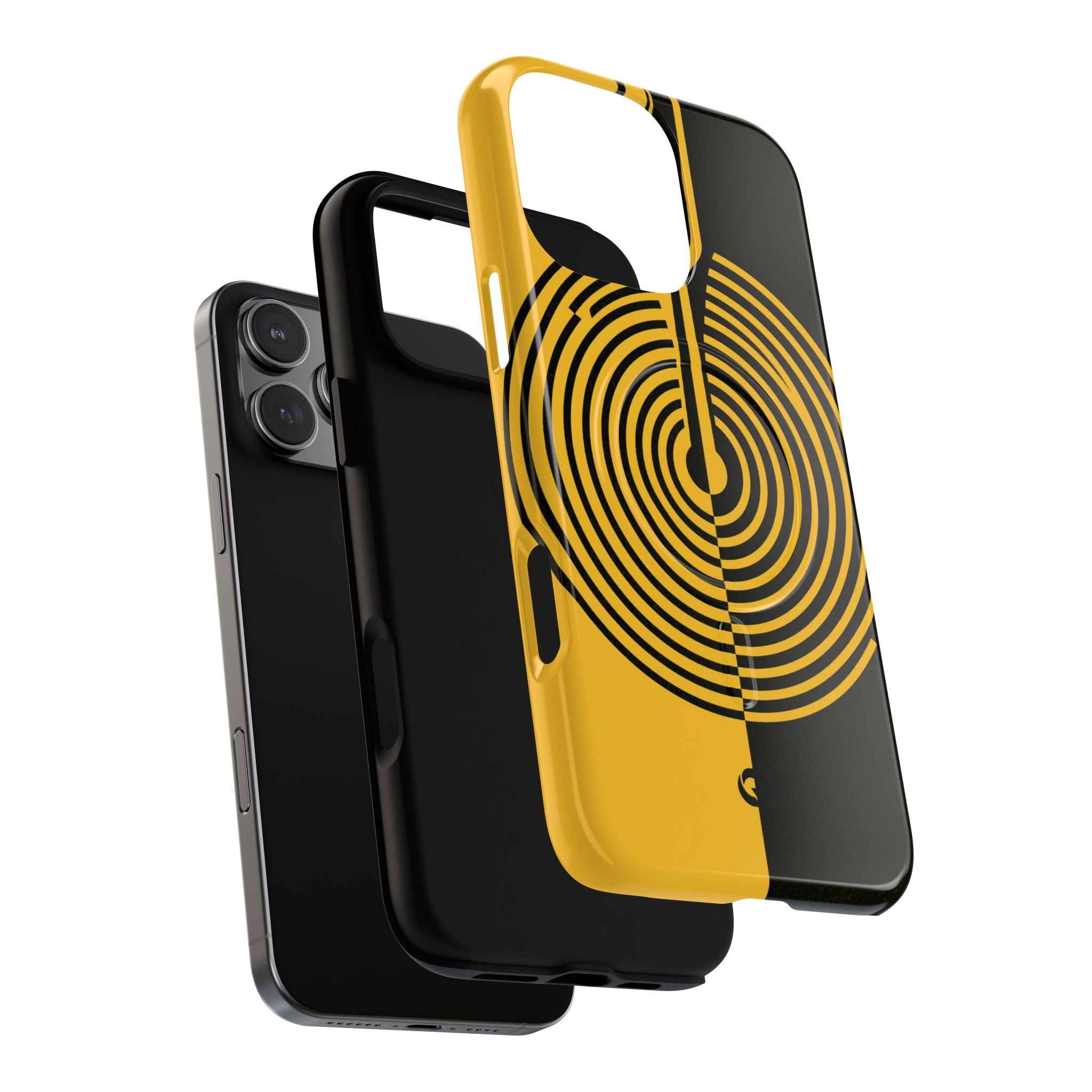 Yellow Tough 2.0 Magsafe Phone Case for iPhone - Voltage Sector Pulse