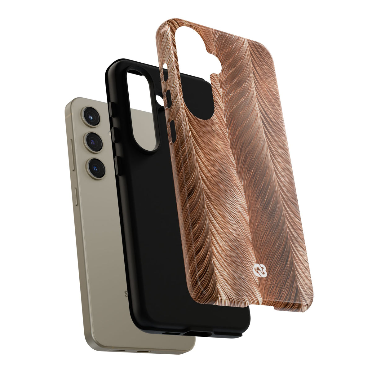 Rose Gold Weave · Tough Phone Case for Samsung · Brown