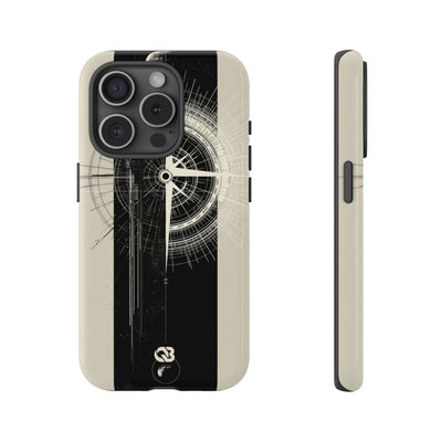 Beige Tough Phone Case for iPhone - Zenith Vector Spire