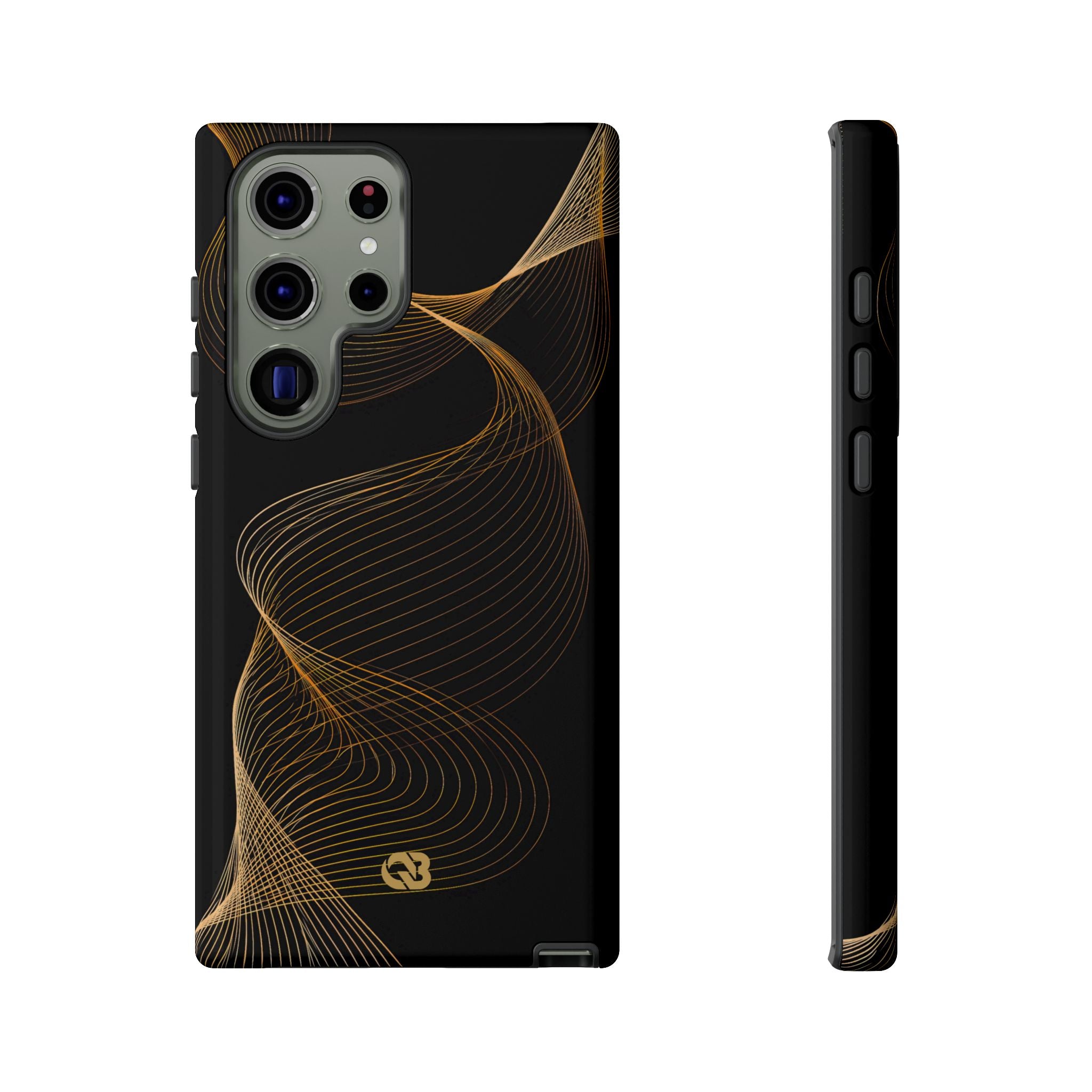 Gold Tough Phone Case for Samsung - Burnished Bronze Helix