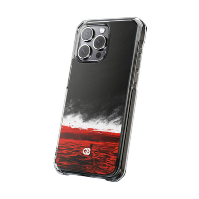 Crimson Horizon · Impact Magnetic Phone Case for iPhone ·  Black