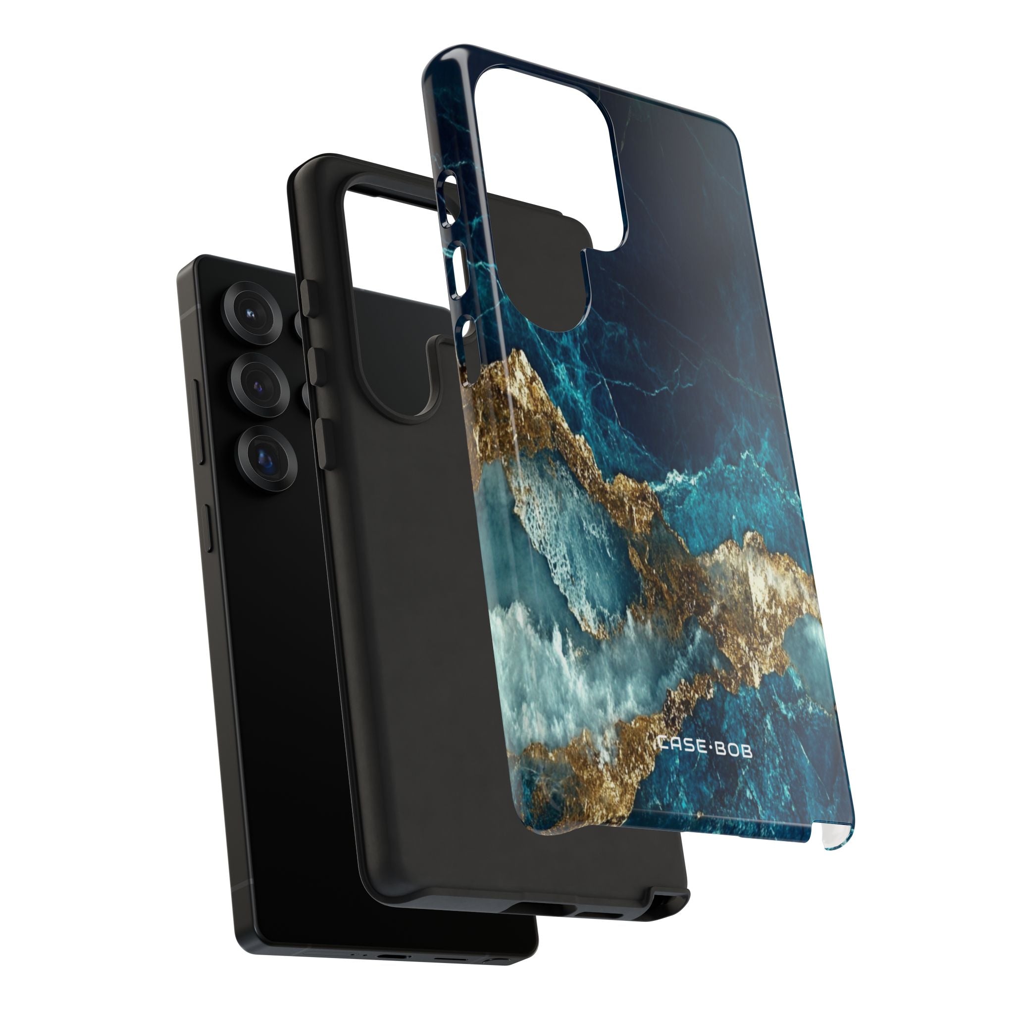 Jagged Gold Split Samsung S25 Ultra Case - Tough