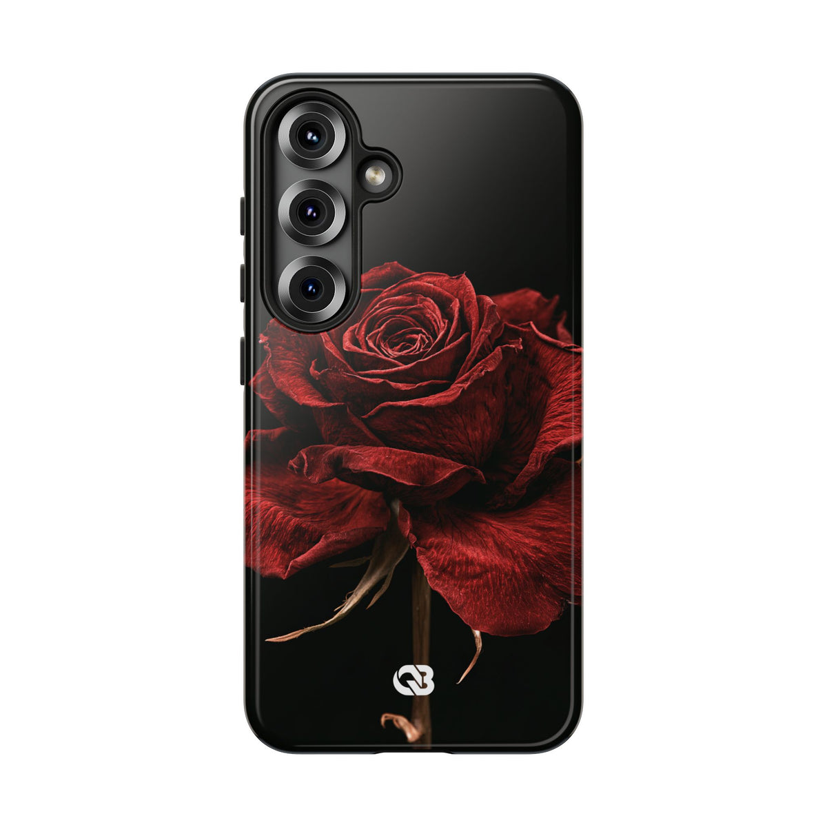 Crimson Noir Rose · Tough Phone Case for Samsung · Black