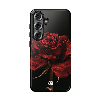 Crimson Noir Rose · Tough Phone Case for Samsung · Black