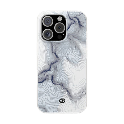 White Lite Phone Case for iPhone - Nordic Ridge Topo