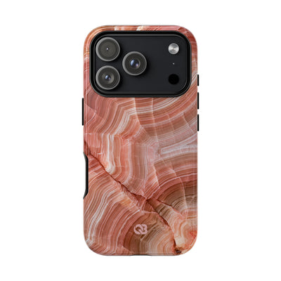 Blushing Rose Strata · Tough Phone Case for iPhone · Pink