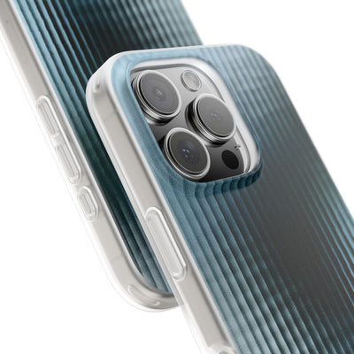 Blue Lite Phone Case for iPhone - Glacial Reeded Glass