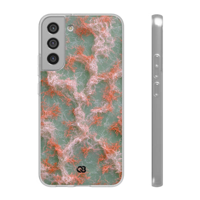 Coral Pixel Matrix · Lite Phone Case for Samsung · Green