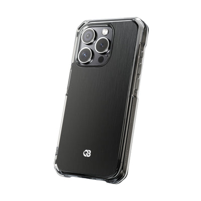 Black Impact MagSafe Phone Case for iPhone - Brushed Obsidian Slate
