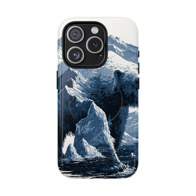 Fjord Summit Bear · Tough 2.0 Magnetic Phone Case for iPhone · Blue