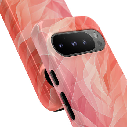 Peach Wave Drift Google Pixel 9 Pro Case - Tough