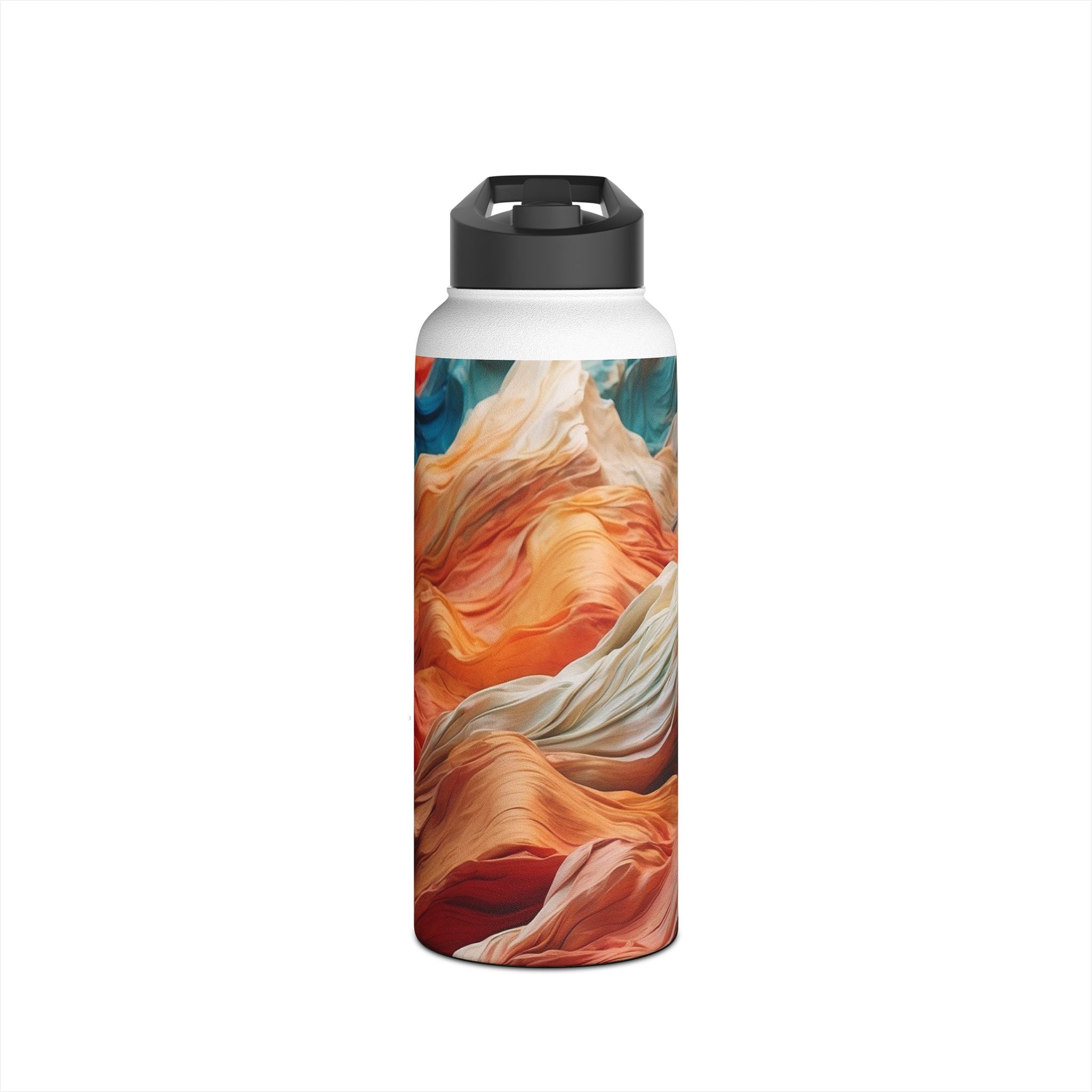 Fabric Peaks Sunset - Stainless Steel Water Bottle