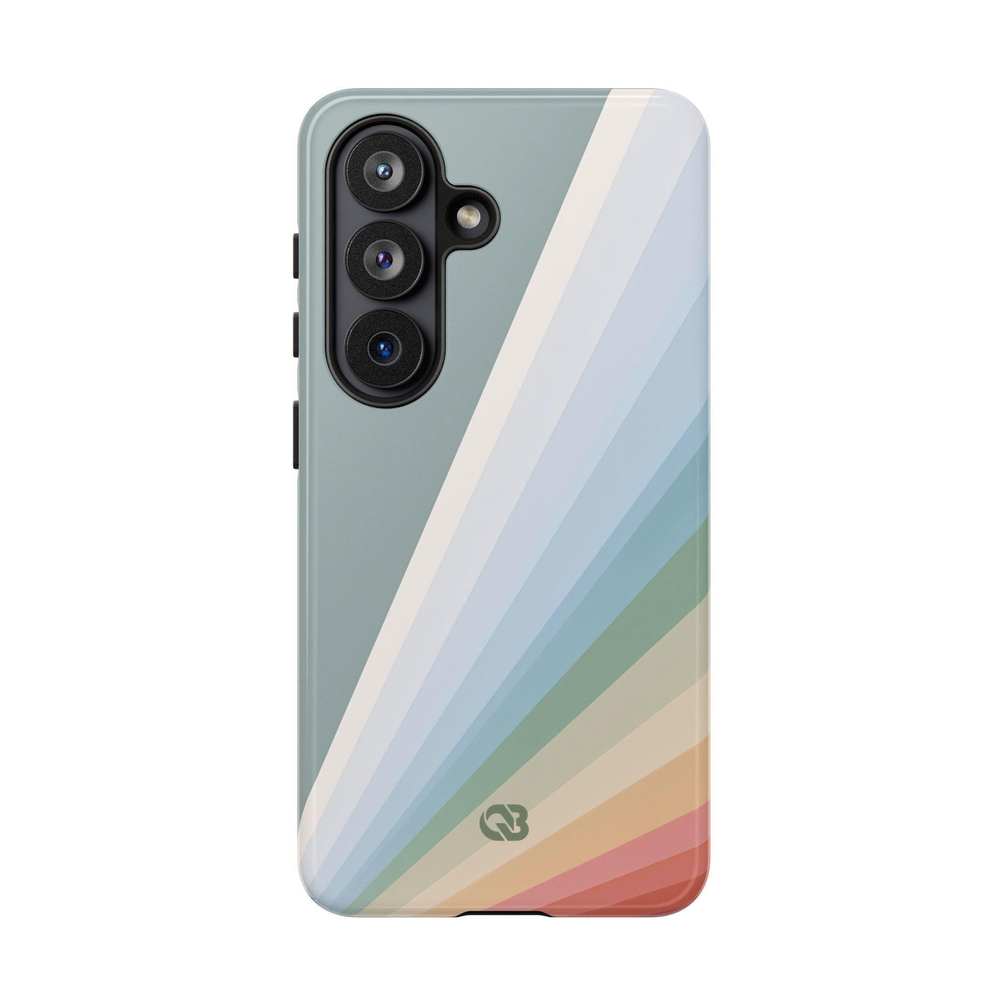 Green Tough Phone Case for Samsung - Sage Prism Beam