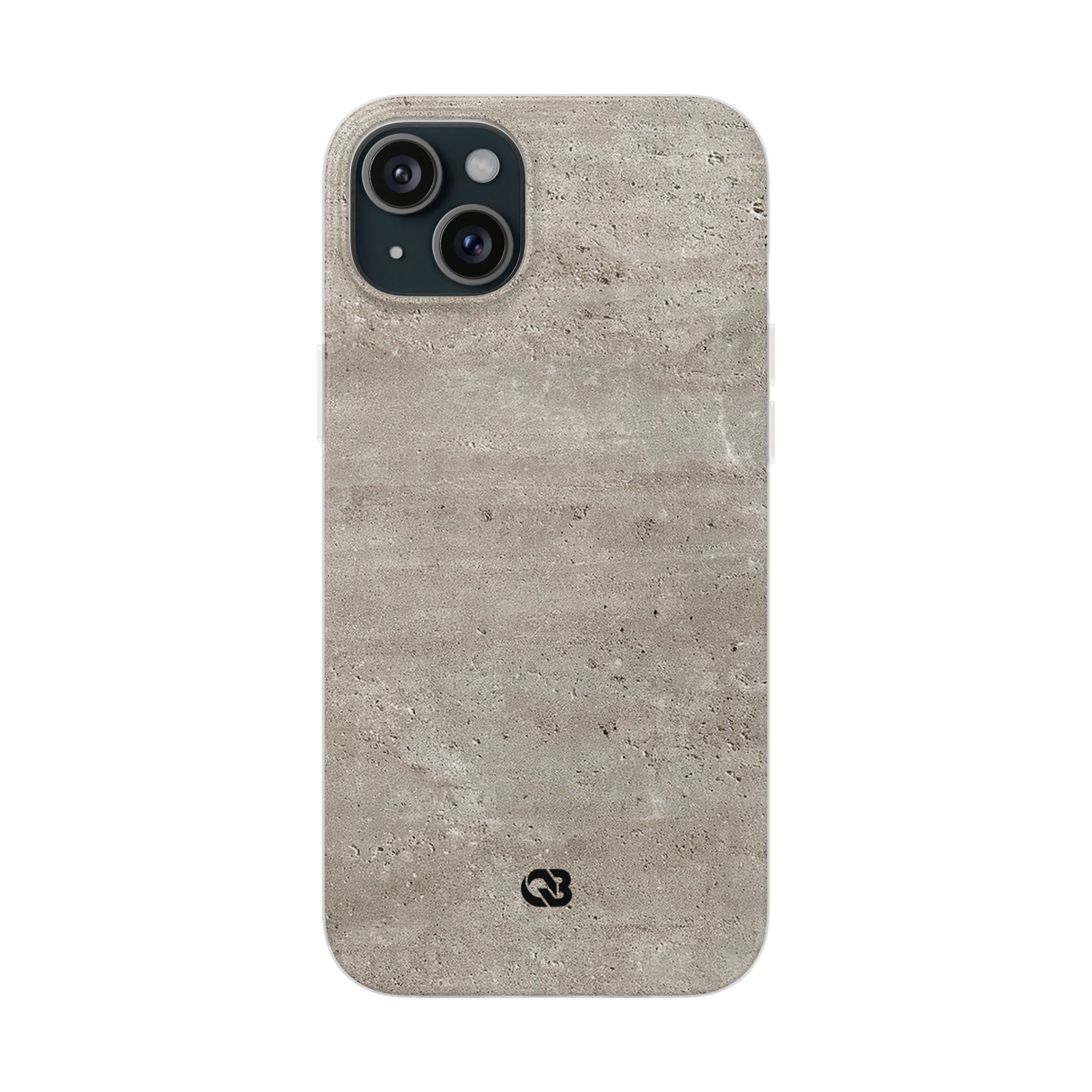 Grey Lite Phone Case for iPhone - Brutalist Stone Grit