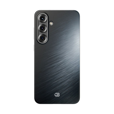 Grey Lite Phone Case for Samsung - Charcoal Brushed Steel