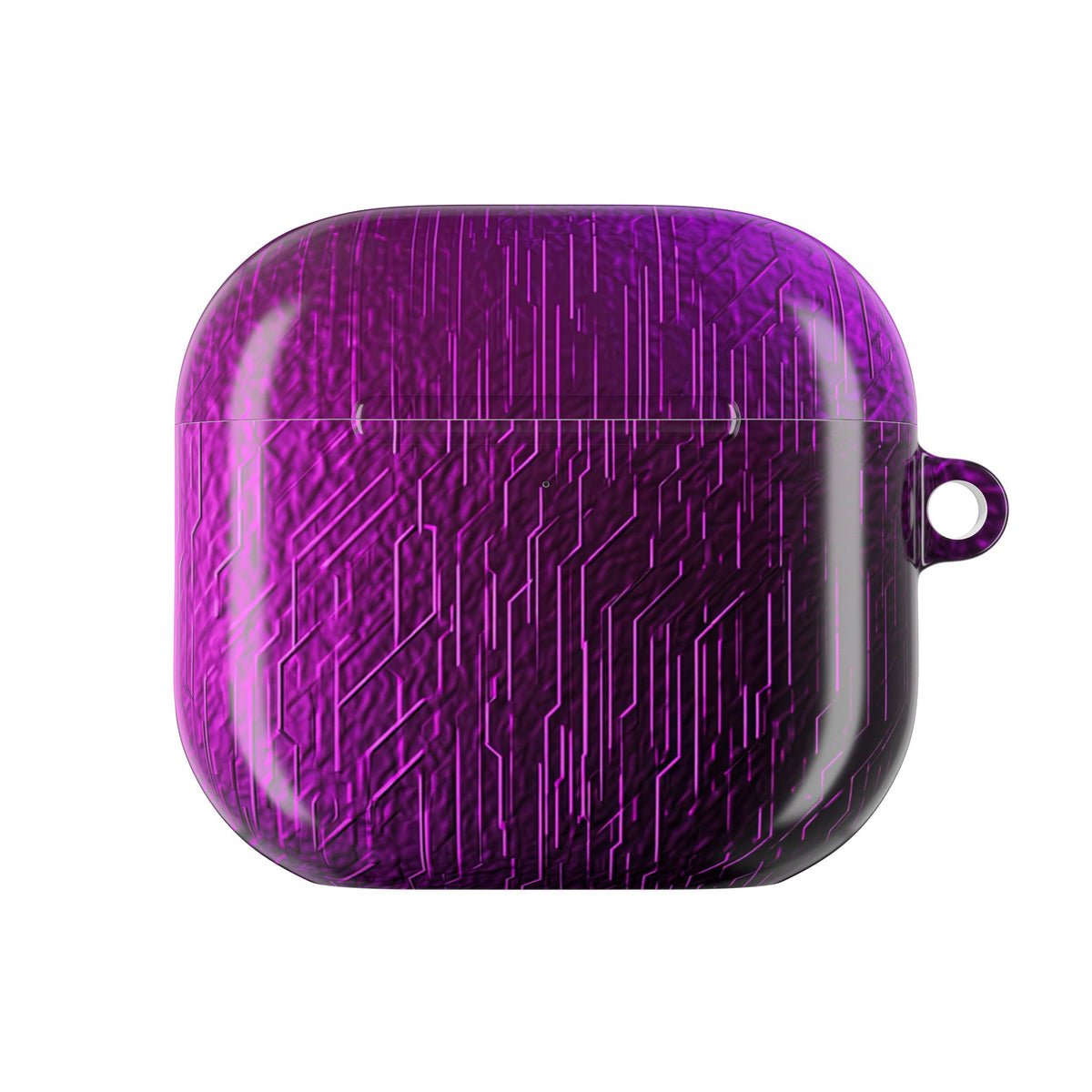 Violet Cyber Circuit · Hard Case for AirPods & AirPods Pro · Purple