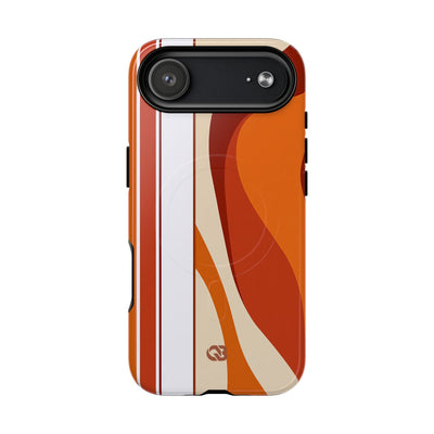 Orange Tough 2.0 Magsafe Phone Case for iPhone - Terracotta Metro Line