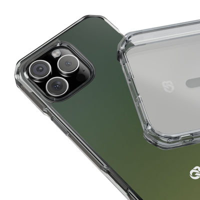 Evergreen Gradient · Clear Impact Magnetic Phone Case for iPhone ·  Green