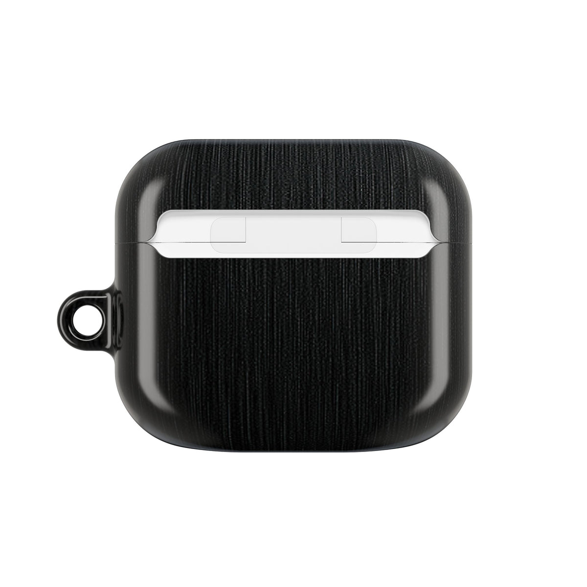 Obsidian Brushed Steel · Hard Case for AirPods & AirPods Pro · Black