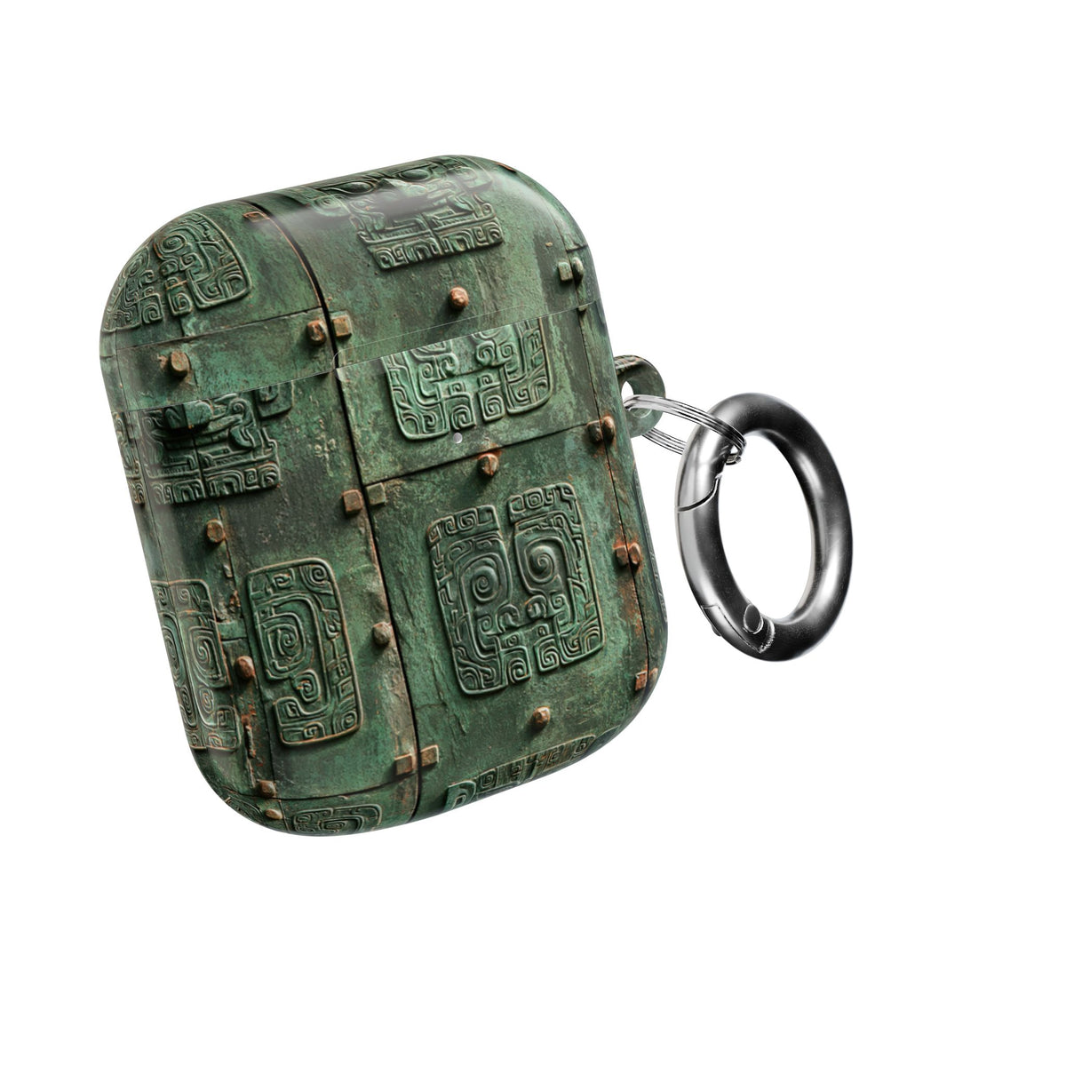 Dynastic Bronze Relief · Hard Case for AirPods & AirPods Pro · Green