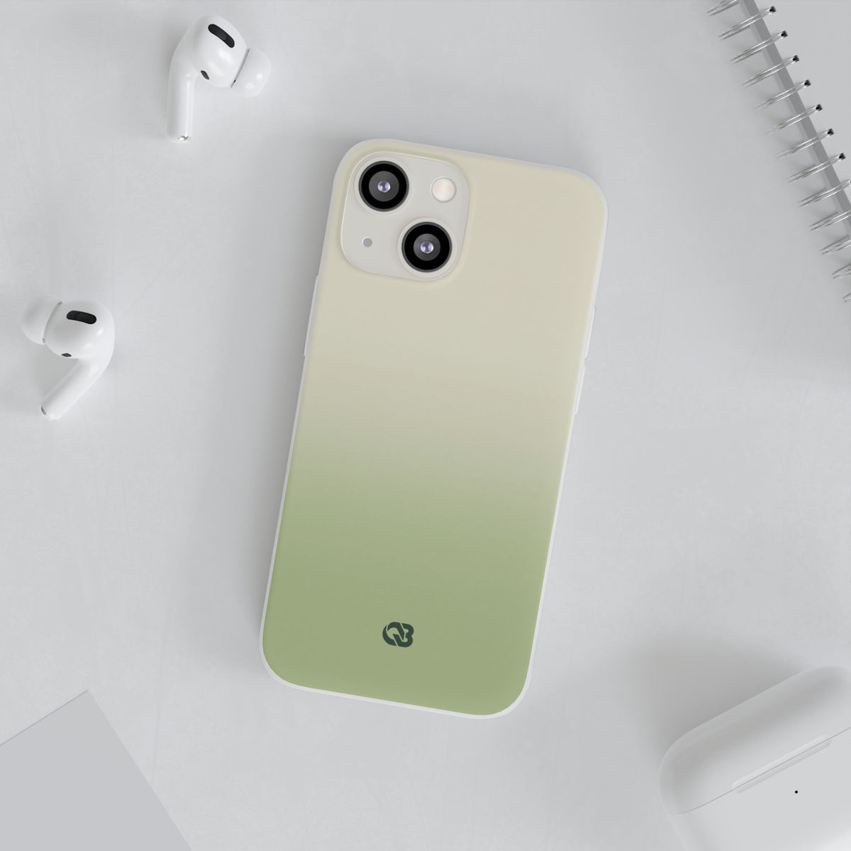 Muted Sage Ombre · Lite Phone Case for iPhone ·  Green