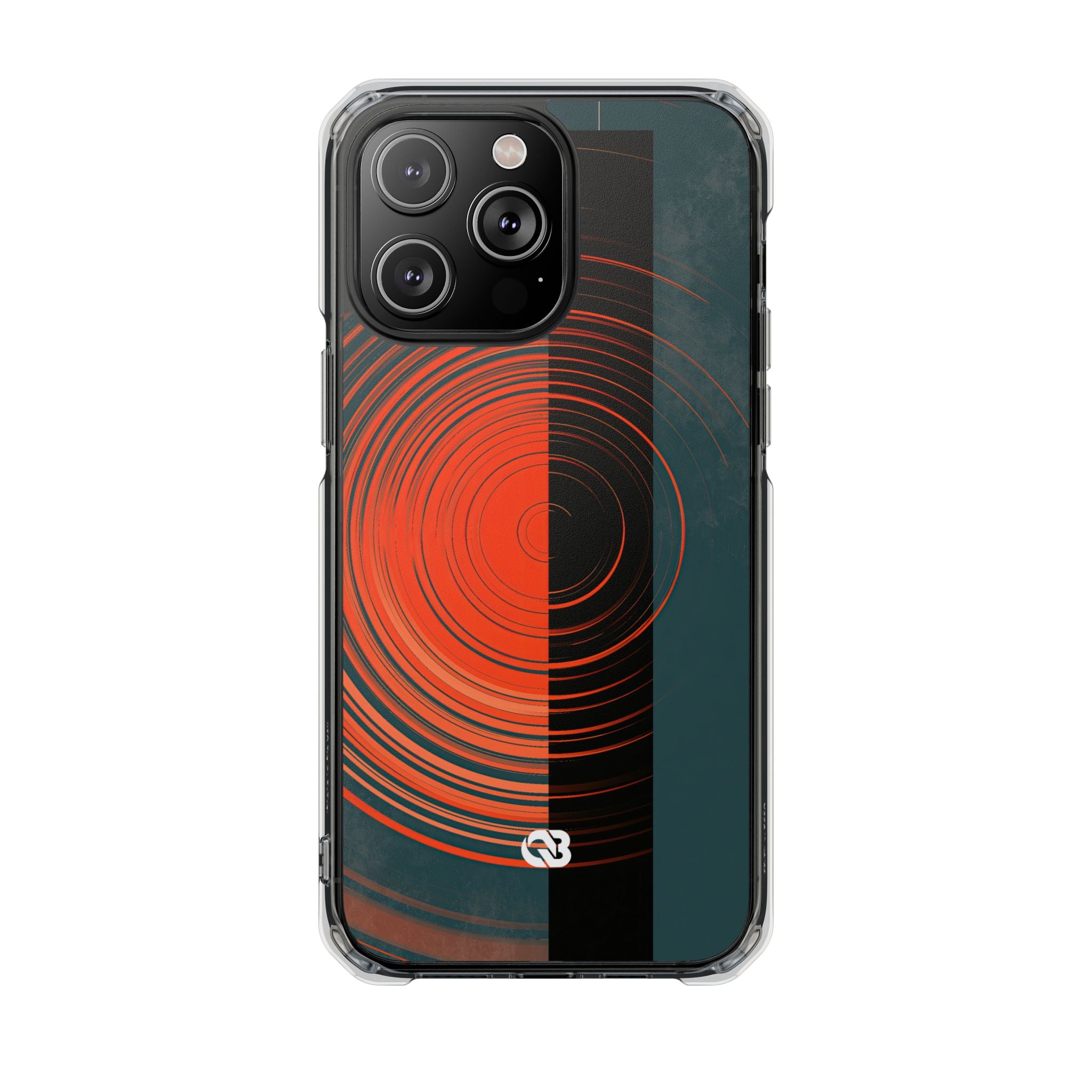 Teal Impact MagSafe Phone Case for iPhone - Burnt Slate Radial