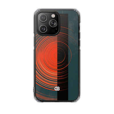 Teal Impact MagSafe Phone Case for iPhone - Burnt Slate Radial