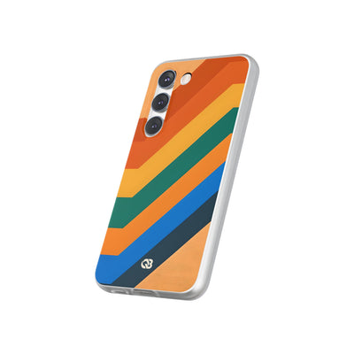 Retro Ridge Lines · Soft Phone Case for Samsung